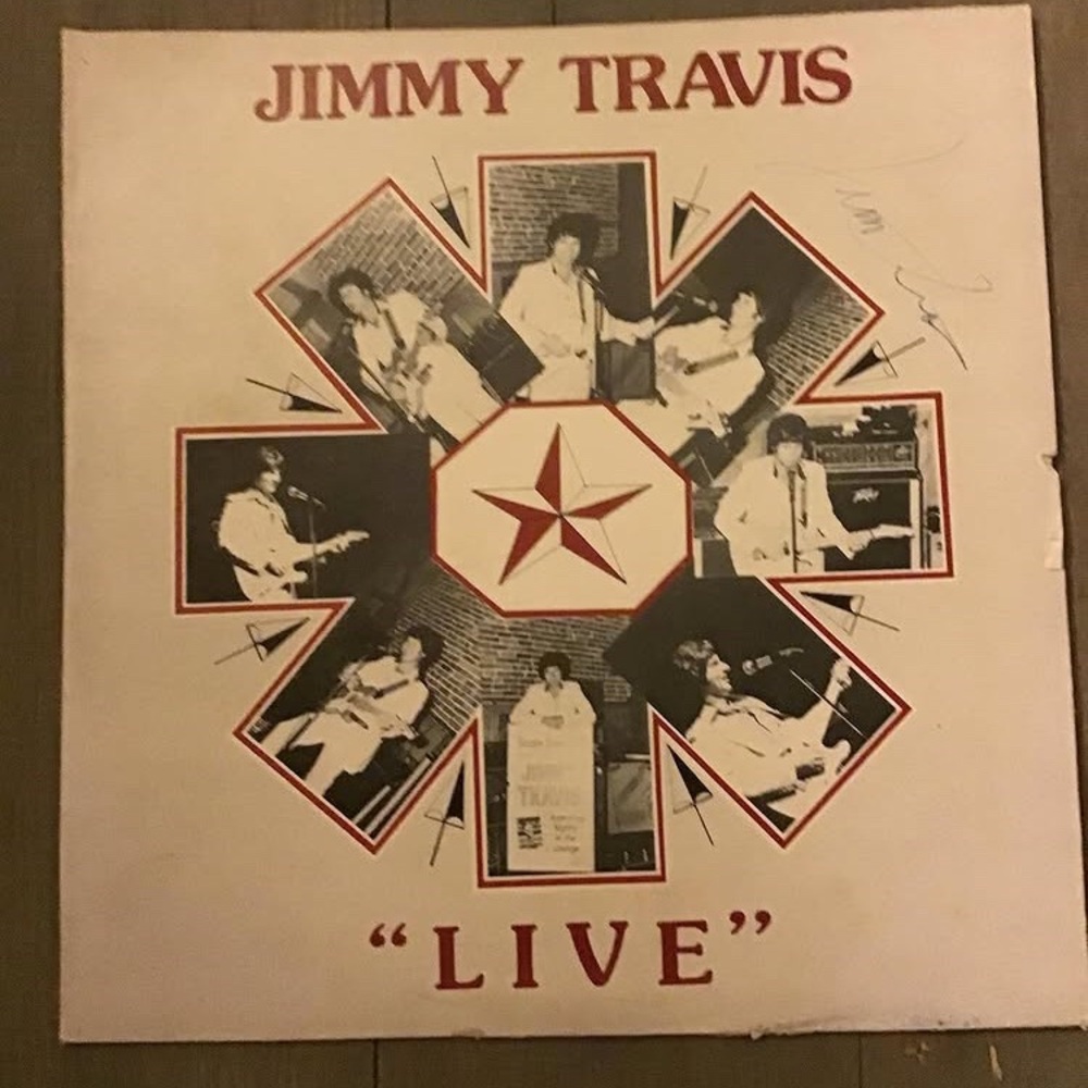 Vintage Jimmy T R A V I S signed vinyl record